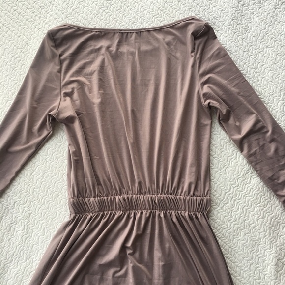 Silky Taupe Maxi Dress - Picture 3 of 8